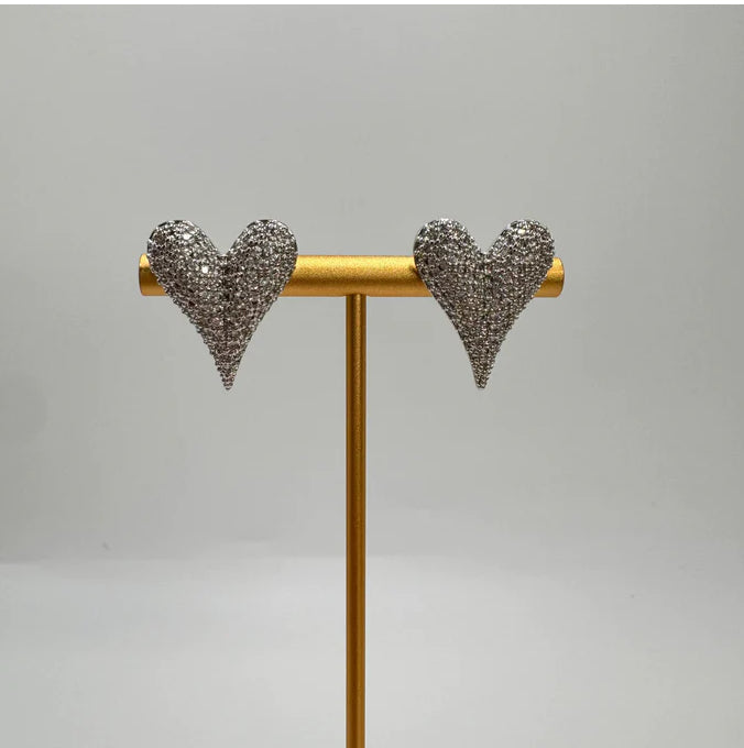 Chunky zirconium big heart