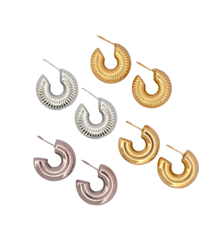 Chunky Earrings Hoops