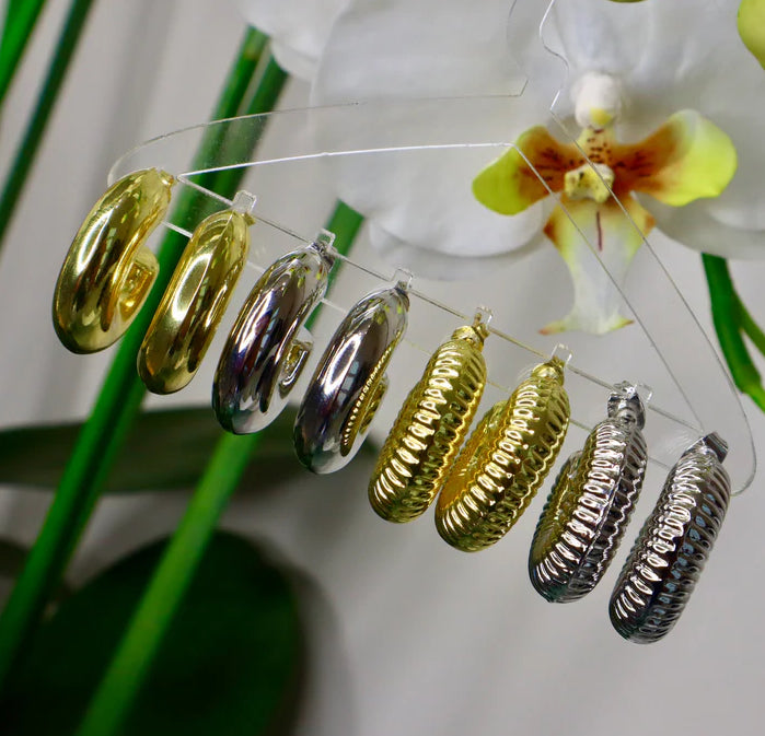 Chunky Earrings Hoops