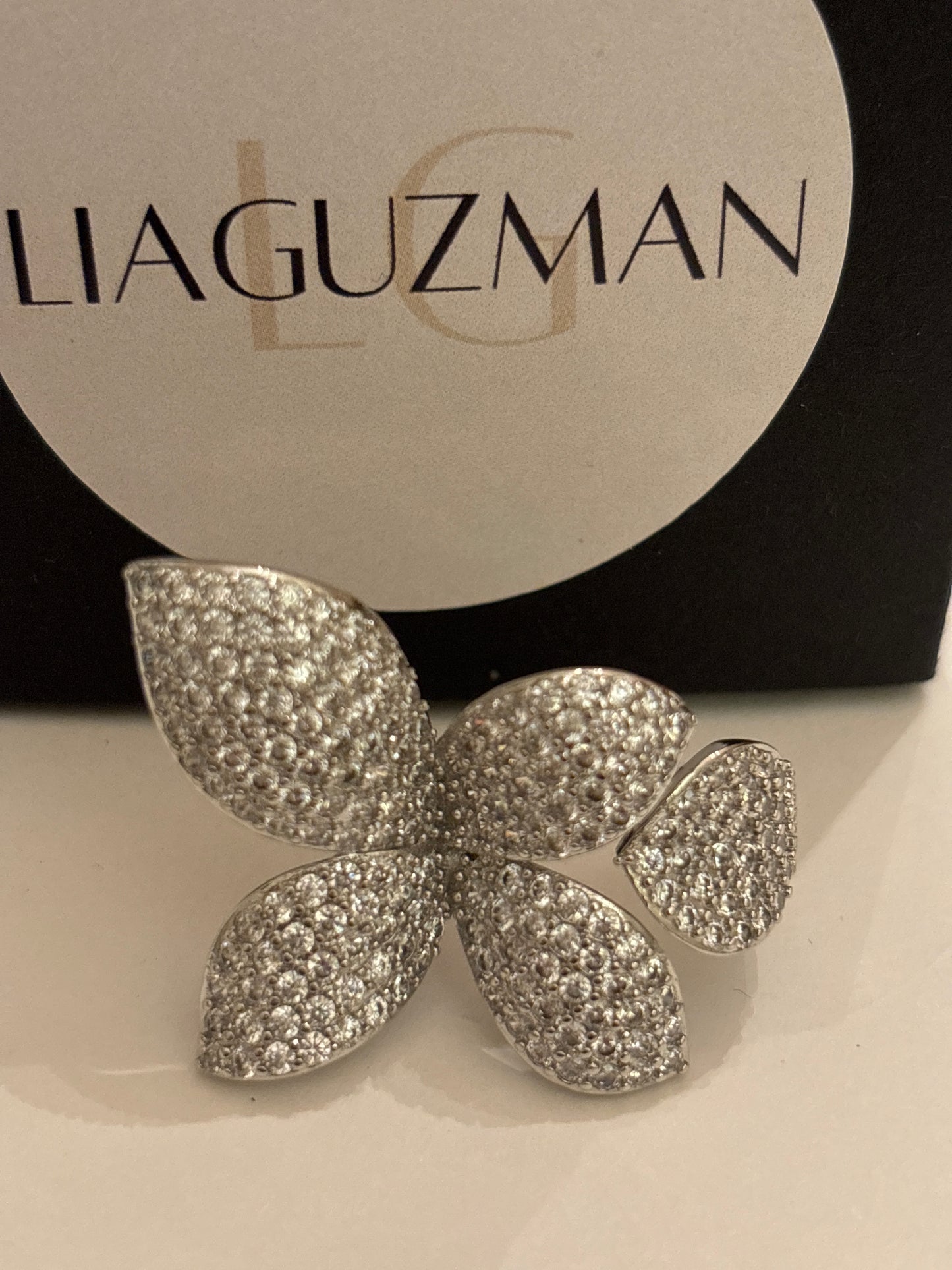 Flowers circonios silver rings