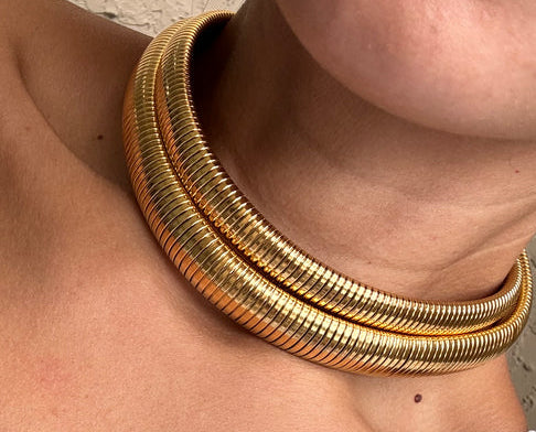 Snake chunky necklace