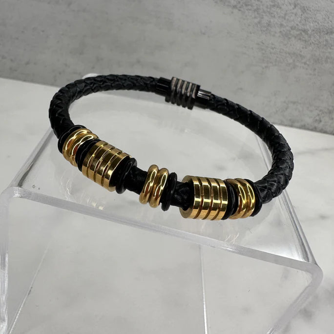 Bracelets black and gold